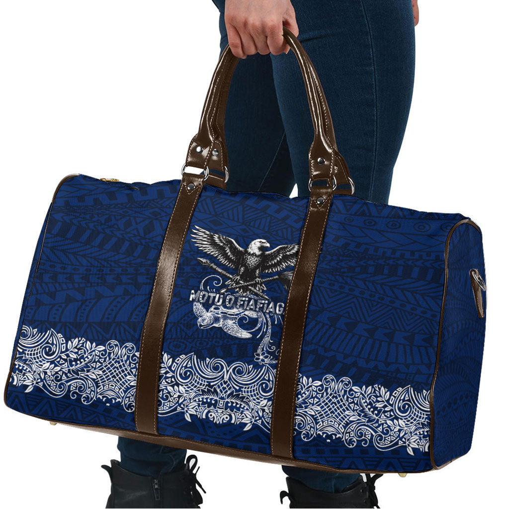 American Samoa Eagle Travel Bag Sea Turtle Traditional Polynesian Tribal Tattoo