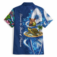 American Samoa Pago Pago Hawaiian Shirt Sea Turtle And Fruit Bat - Tropical Hibiscus Flowers Polynesian