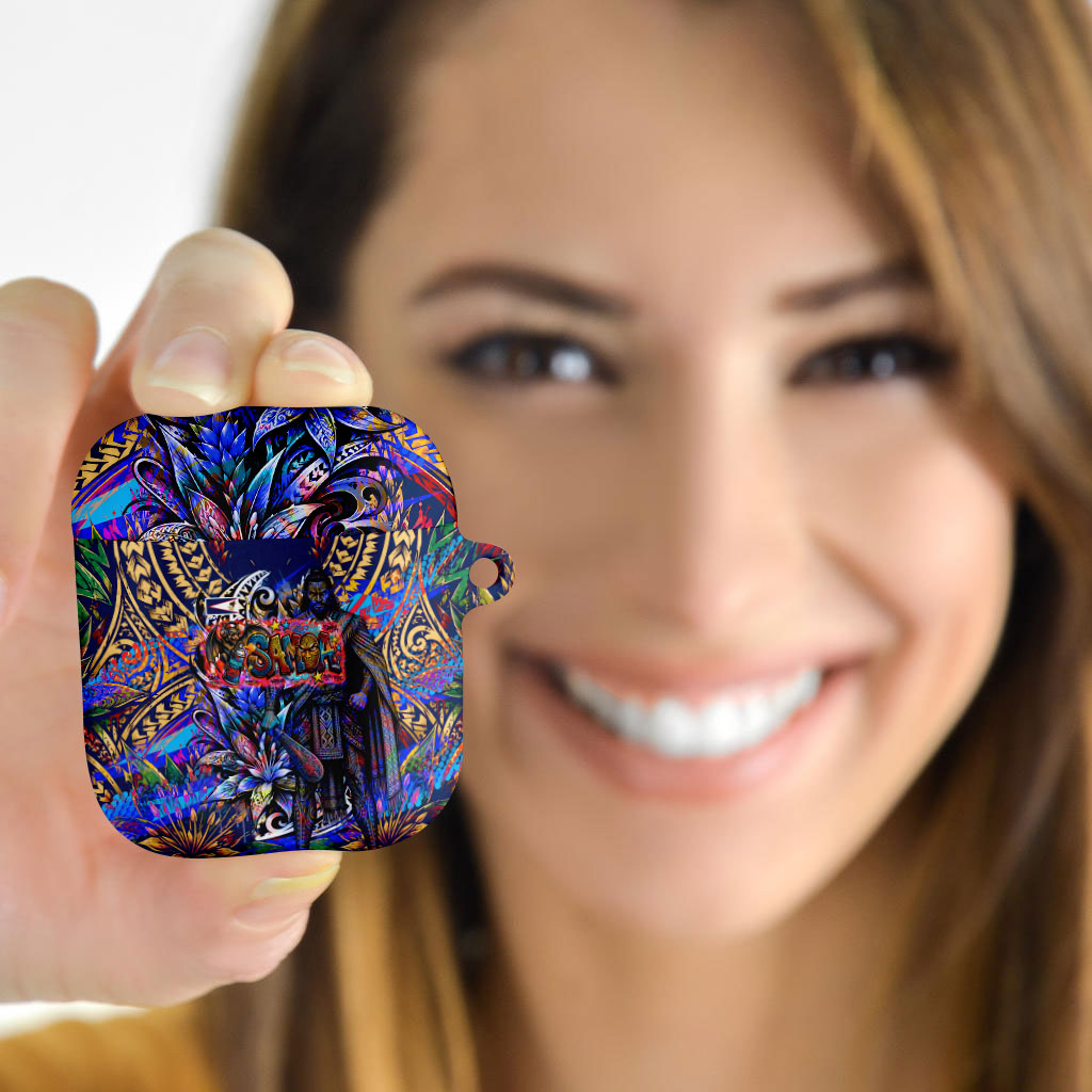 American Samoa Warrior AirPods Case Polynesian Fruit Bat Talofa Urban Graffiti Street Art