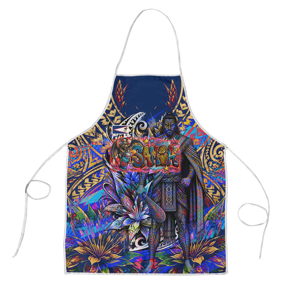 American Samoa Warrior Apron Polynesian Fruit Bat Talofa Urban Graffiti Street Art