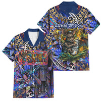 American Samoa Warrior Family Matching Puletasi and Hawaiian Shirt Polynesian Fruit Bat Talofa Urban Graffiti Street Art