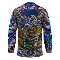 American Samoa Warrior Hockey Jersey Polynesian Fruit Bat Talofa Urban Graffiti Street Art