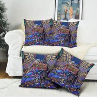 American Samoa Warrior Pillow Cover Polynesian Fruit Bat Talofa Urban Graffiti Street Art