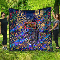 American Samoa Warrior Quilt Polynesian Fruit Bat Talofa Urban Graffiti Street Art