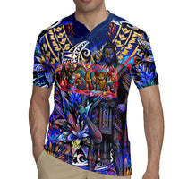 American Samoa Warrior Rugby Jersey Polynesian Fruit Bat Talofa Urban Graffiti Street Art