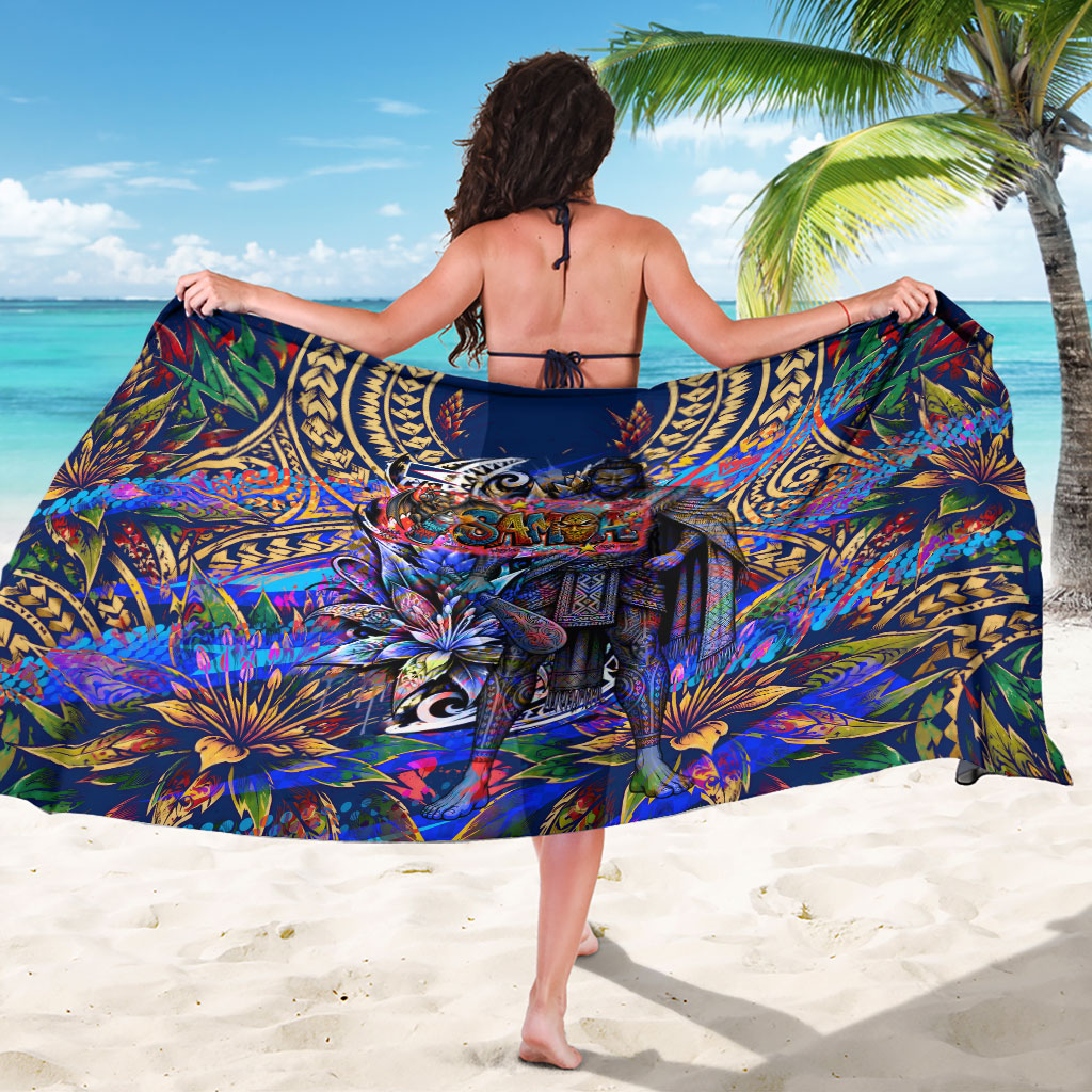 American Samoa Warrior Sarong Polynesian Fruit Bat Talofa Urban Graffiti Street Art