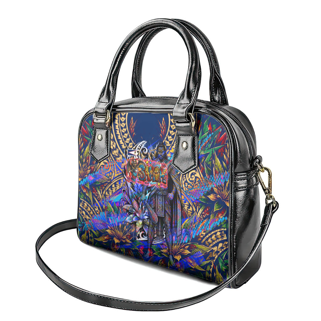 American Samoa Warrior Shoulder Handbag Polynesian Fruit Bat Talofa Urban Graffiti Street Art