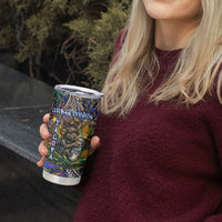 American Samoa Warrior Tumbler Cup Polynesian Fruit Bat Talofa Urban Graffiti Street Art