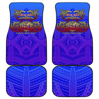 Personalized Polynesian 60th Birthday Car Mats Polynesian Tribal Art Vintage Ocean Pattern TS04 - Polynesian Pride