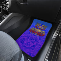 Personalized Polynesian 60th Birthday Car Mats Polynesian Tribal Art Vintage Ocean Pattern TS04 - Polynesian Pride