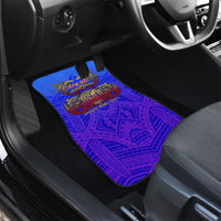 Personalized Polynesian 60th Birthday Car Mats Polynesian Tribal Art Vintage Ocean Pattern TS04 - Polynesian Pride