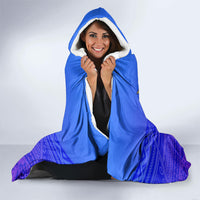 Personalized Polynesian 60th Birthday Hooded Blanket Polynesian Tribal Art Vintage Ocean Pattern TS04 - Polynesian Pride