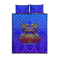 Personalized Polynesian 60th Birthday Quilt Bed Set Polynesian Tribal Art Vintage Ocean Pattern TS04 - Polynesian Pride