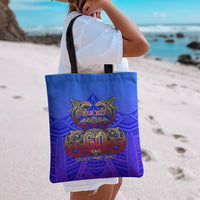 Personalized Polynesian 60th Birthday Tote Bag Polynesian Tribal Art Vintage Ocean Pattern TS04 - Polynesian Pride