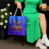 Personalized Polynesian 60th Birthday Tote Bag Polynesian Tribal Art Vintage Ocean Pattern TS04 - Polynesian Pride