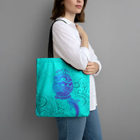 Personalized Polynesian 60th Birthday Island Life Since 1966 Tote Bag Vibrant Tribal Tattoo Ocean Sunset Pattern TS04 - Polynesian Pride