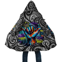 Chur Bro Shaka Sign Cloak New Zealand Koru Colorful Graffiti Splash