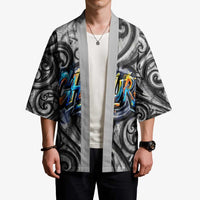 Chur Bro Shaka Sign Kimono New Zealand Koru Colorful Graffiti Splash TS04 - Polynesian Pride