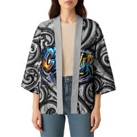Chur Bro Shaka Sign Kimono New Zealand Koru Colorful Graffiti Splash TS04 - Polynesian Pride