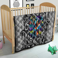 Chur Bro Shaka Sign Quilt New Zealand Koru Colorful Graffiti Splash