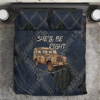 New Zealand She’ll Be Right Bedding Set NZ Slang No. 8 Wire Map Pattern