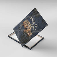 New Zealand She’ll Be Right Canvas Wall Art NZ Slang No. 8 Wire Map Pattern