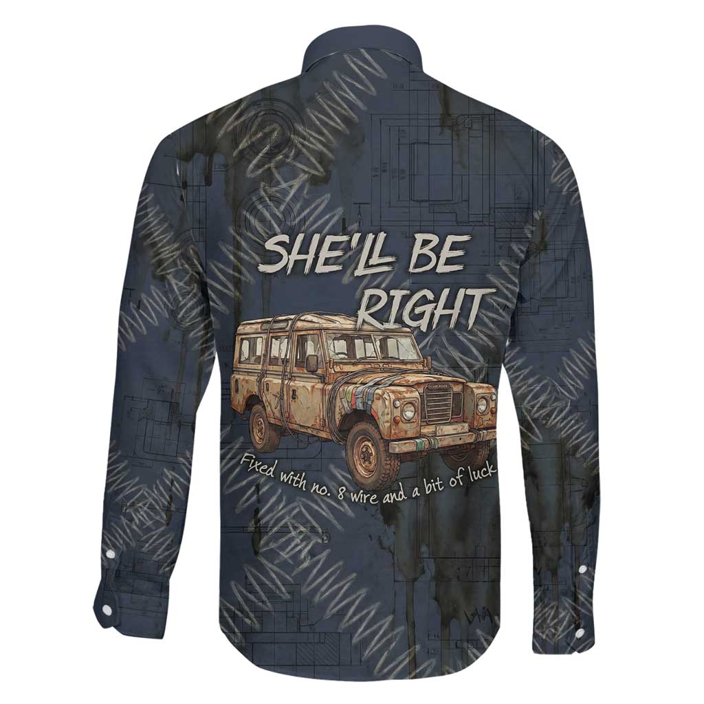 New Zealand She’ll Be Right Family Matching Mermaid Dress and Hawaiian Shirt NZ Slang No. 8 Wire Map Pattern TS04 - Polynesian Pride