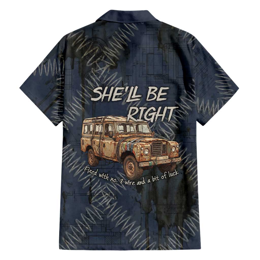 New Zealand She’ll Be Right Family Matching Off Shoulder Maxi Dress and Hawaiian Shirt NZ Slang No. 8 Wire Map Pattern TS04 - Polynesian Pride
