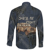 New Zealand She’ll Be Right Family Matching Off Shoulder Maxi Dress and Hawaiian Shirt NZ Slang No. 8 Wire Map Pattern TS04 - Polynesian Pride