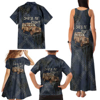 New Zealand She’ll Be Right Family Matching Tank Maxi Dress and Hawaiian Shirt NZ Slang No. 8 Wire Map Pattern TS04 - Polynesian Pride