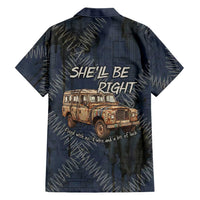 New Zealand She’ll Be Right Hawaiian Shirt NZ Slang No. 8 Wire Map Pattern
