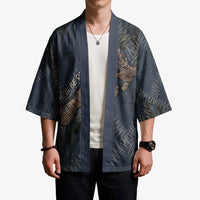 New Zealand She’ll Be Right Kimono NZ Slang No. 8 Wire Map Pattern
