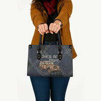 New Zealand She’ll Be Right Leather Bag NZ Slang No. 8 Wire Map Pattern
