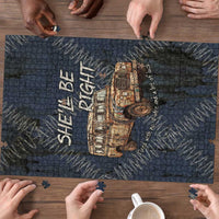 New Zealand She’ll Be Right Puzzle NZ Slang No. 8 Wire Map Pattern