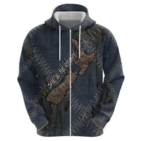 New Zealand She’ll Be Right Zip Hoodie NZ Slang No. 8 Wire Map Pattern