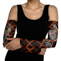 Tu Meke Maori New Zealand Slang Arm Sleeves with Glow Neon Step Style
