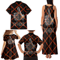 Tu Meke Maori New Zealand Slang Family Matching Tank Maxi Dress and Hawaiian Shirt with Glow Neon Step Style TS04 - Polynesian Pride