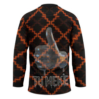 Tu Meke Maori New Zealand Slang Hockey Jersey with Glow Neon Step Style TS04 - Polynesian Pride