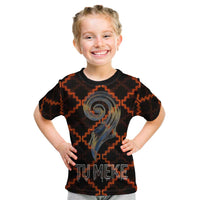 Tu Meke Maori New Zealand Slang Kid T Shirt with Glow Neon Step Style