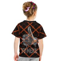 Tu Meke Maori New Zealand Slang Kid T Shirt with Glow Neon Step Style