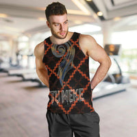 Tu Meke Maori New Zealand Slang Men Tank Top with Glow Neon Step Style