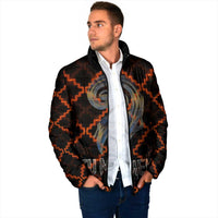 Tu Meke Maori New Zealand Slang Padded Jacket with Glow Neon Step Style TS04 - Polynesian Pride