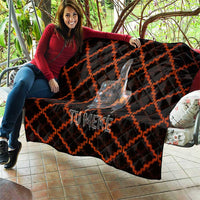 Tu Meke Maori New Zealand Slang Quilt with Glow Neon Step Style