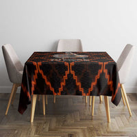 Tu Meke Maori New Zealand Slang Tablecloth with Glow Neon Step Style