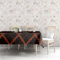 Tu Meke Maori New Zealand Slang Tablecloth with Glow Neon Step Style