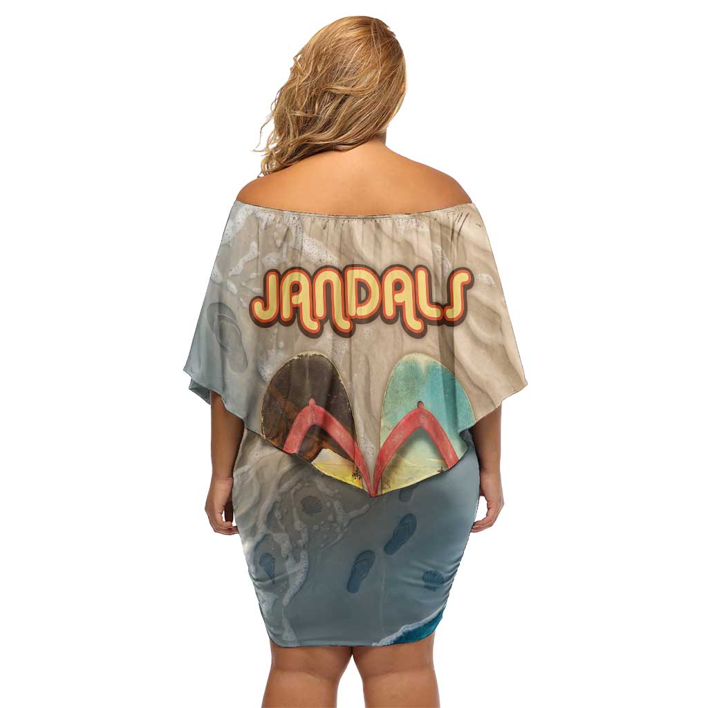 Kiwi Jandal Beach Life Family Matching Off Shoulder Short Dress and Hawaiian Shirt New Zealand Flip Flops Ocean Wave Surf Style TS04 - Polynesian Pride