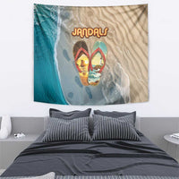 Kiwi Jandal Beach Life Tapestry New Zealand Flip Flops Ocean Wave Surf Style TS04 - Polynesian Pride