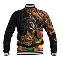 Polynesian Rottweiler Baseball Jacket Polynesian Pattern And Rottweiler TS04 - Polynesian Pride