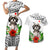 Polynesian Shih Tzu Couples Matching Short Sleeve Bodycon Dress and Hawaiian Shirt Polynesian Pattern And Shih Tzu TS04 White - Polynesian Pride