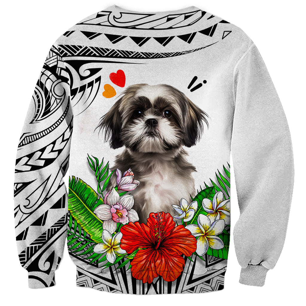 Polynesian Shih Tzu Sweatshirt Polynesian Pattern And Shih Tzu TS04 - Polynesian Pride